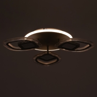 Люстра с ПДУ 1146/3WT LED 81Вт 3000-6000К+подсветка основания диммер белый 50х50х9 см BayerLux 52507