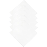 Салфетка Luscan 35х35см (88%ПЭ, 12%хлопок) рис.2, белый, 5 шт/уп