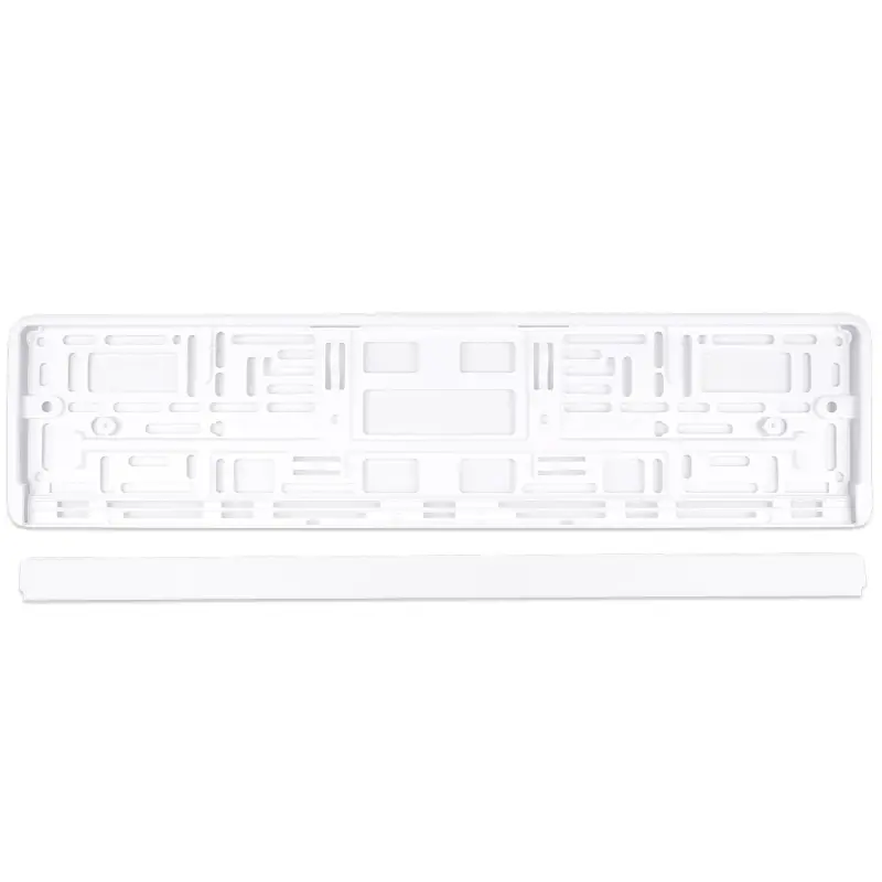 Рамка под номерной знак (белая) AVS RN-14