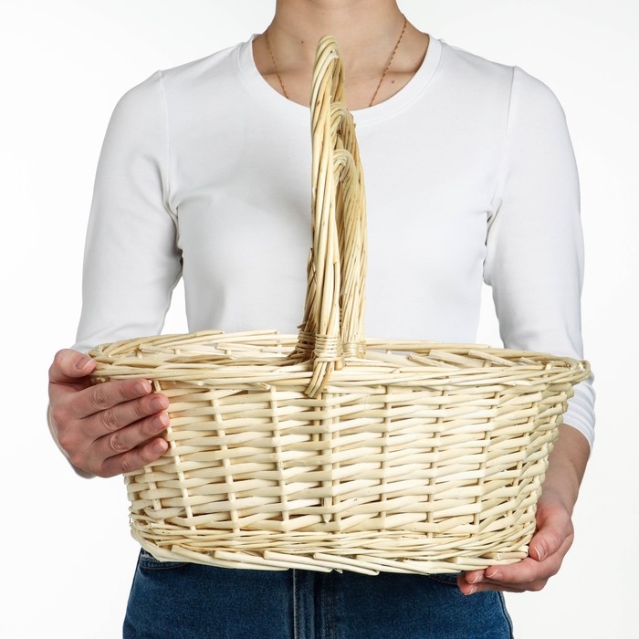 Набор корзин плетёных, ива, 3 шт., натуральный цвет, светлые Набор корзин плетёных, ива, 3 шт., натуральный цвет, светлые