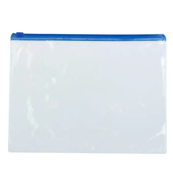 Папка-конверт на молнии формат А5 120мкр прозрачная молния МИКС 23.3&times;18 см