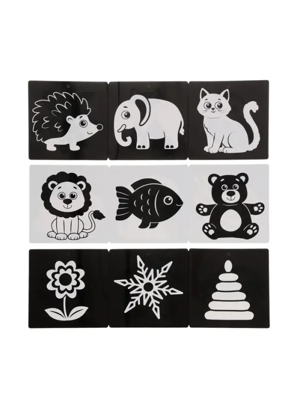 Набор картонных книжек-гармошек Набор картонных книжек-гармошек "Смотри, малыш!", 6 шт.