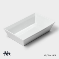 Форма для выпечки из жаропрочной керамики Magistro White gloss, 1,6 л, 27×17×6,3 см