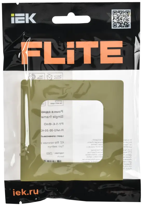 FLITE CLASSIC Рамка 1-местная РУ-1-К-ФлО оливковый IEK