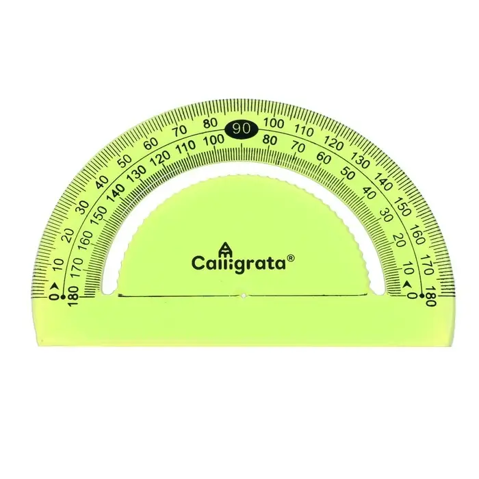 Транспортир Calligrata, гибкий, силиконовый, корпус флуоресцентный, МИКС Транспортир Calligrata, гибкий, силиконовый, корпус флуоресцентный, МИКС