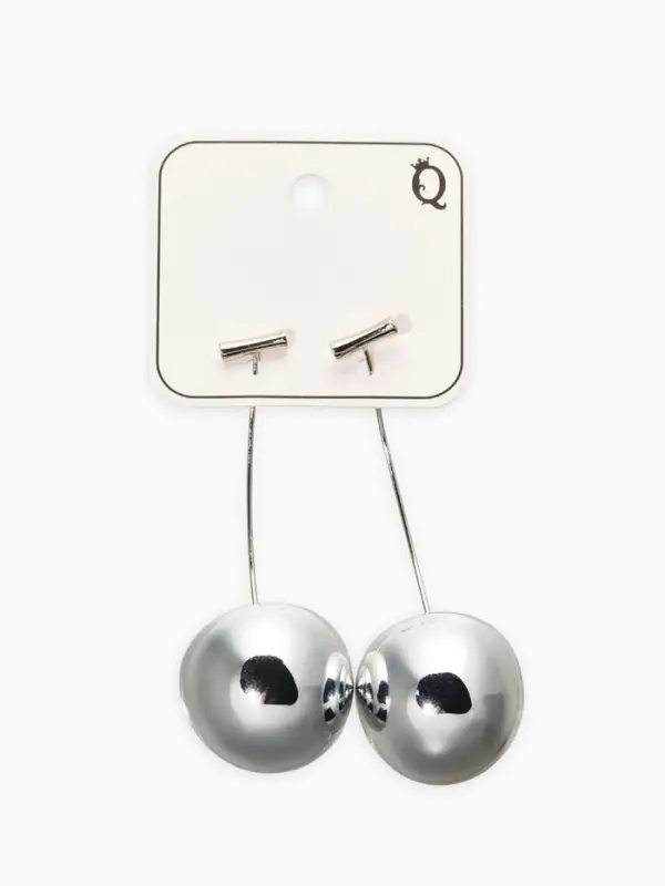 Серьги «Черешня», цвет серебро