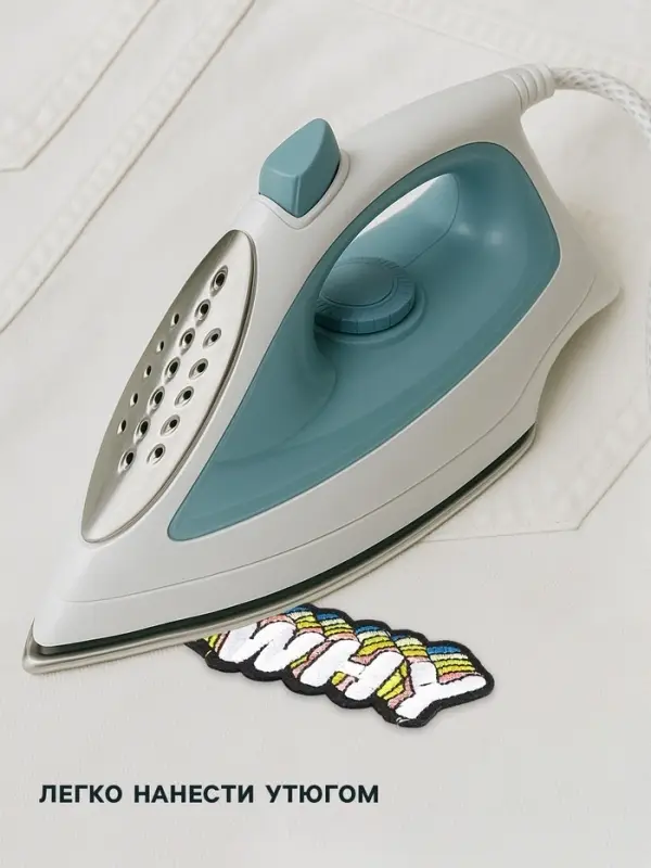 Термоаппликация Why, 8.5×4 см, разноцветная Термоаппликация Why, 8.5×4 см, разноцветная