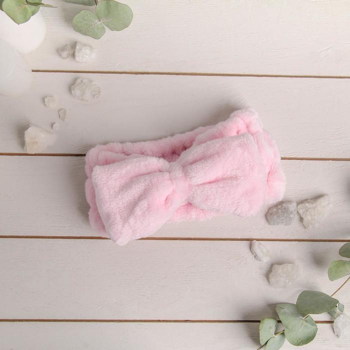 Повязка для умывания «Бантик», цвет МИКС Повязка для умывания «Бантик», цвет МИКС