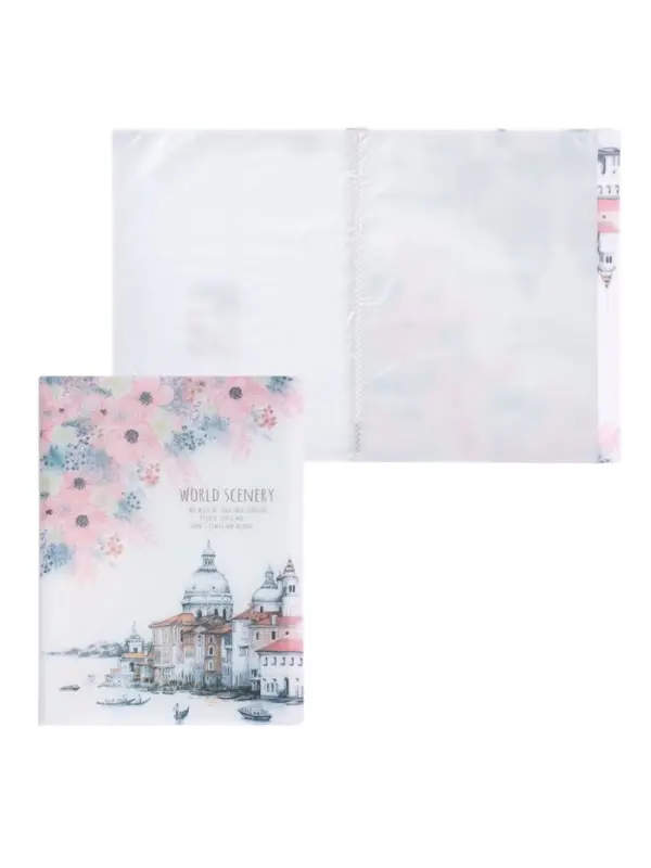 Папка формат А4, с 60 прозрачными файлами &laquo;Город&raquo;, МИКС