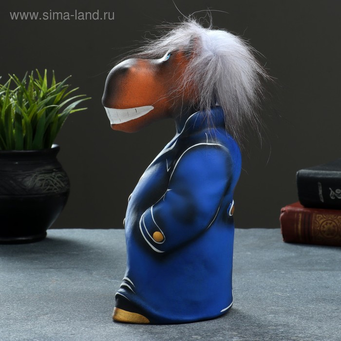 Копилка Копилка "Конь в пальто" 10х11х22см, синий