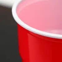 Стаканы одноразовые &laquo;Факел Экстра&raquo;, набор 10 шт., 500 мл, пластик, d=10 см, красный, белый