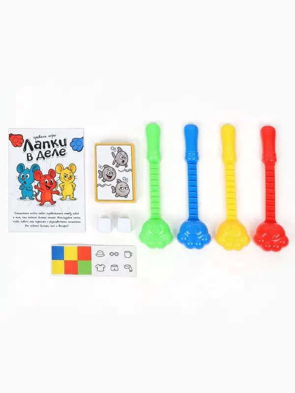 Настольная игра &laquo;Лапки в деле&raquo;, 2 в 1, 5+