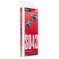 Наушники ISA S43 с микрофоном черные