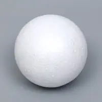 Шар из пенопласта для поделок и творчество, набор 2 шт., 9 см