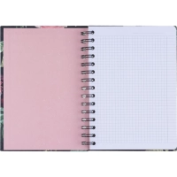 Бизнес-тетрадь, BS, А5, 120л., клетка, твердый, спираль. Flora, букет N4203
