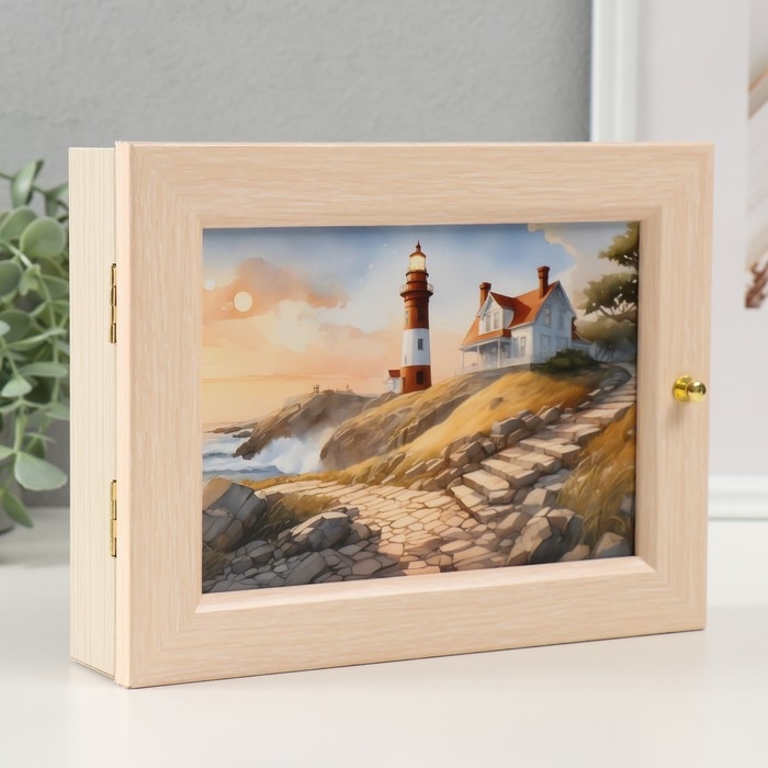 Ключница Ключница "Домик и маяк" 17х22 см