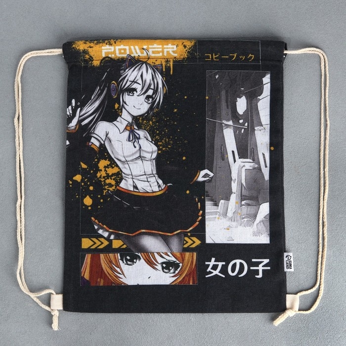 Мешок для обуви «Аниме комикс» хлопковкая 30 х 40 см Мешок для обуви «Аниме комикс» хлопковкая 30 х 40 см