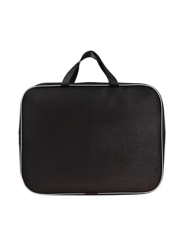 Папка с ручками текстильная А4, 350&times;270&times;70 мм, Calligrata &laquo;Офис&raquo;, внутренний карман, чёрная