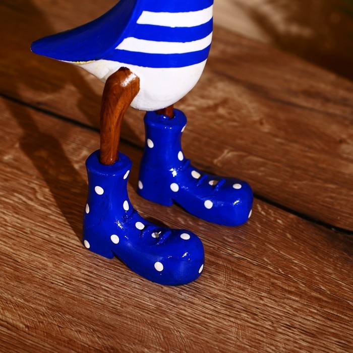 Сувенир Сувенир "Утка в синем" дерево 27 см