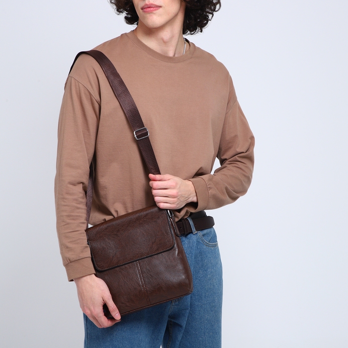 Сумка мужская, цвет коричневый Сумка мужская, цвет коричневый