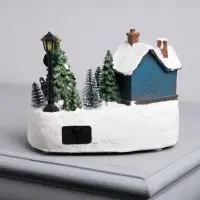Светодиодная фигура &laquo;Новогодний город&raquo; 19&times;17&times;13 см, полистоун, от батареек ААх3, USB, свечение тёплое белое