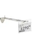 Ценникодержатель на крючок, подвесной, 7&times;3.9 см, прозрачный