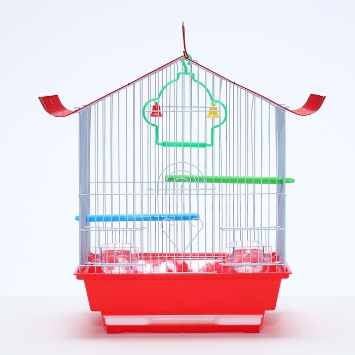 Клетка для птиц укомплектованная Bd-1/1d, 30 х 23 х 39 см, красная Клетка для птиц укомплектованная Bd-1/1d, 30 х 23 х 39 см, красная