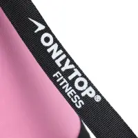 Коврик для фитнеса и йоги ONLYTOP, 183&times;61&times;0.6 см, цвет серый/розовый