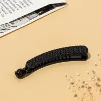 Банан для волос &laquo;Классика чёрный&raquo;, ромбы, 10.5 см, чёрный