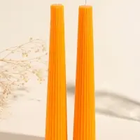 Набор свечей, 3.5х23 см, 2 шт "Башня" апельсин 4х9,5х25 см