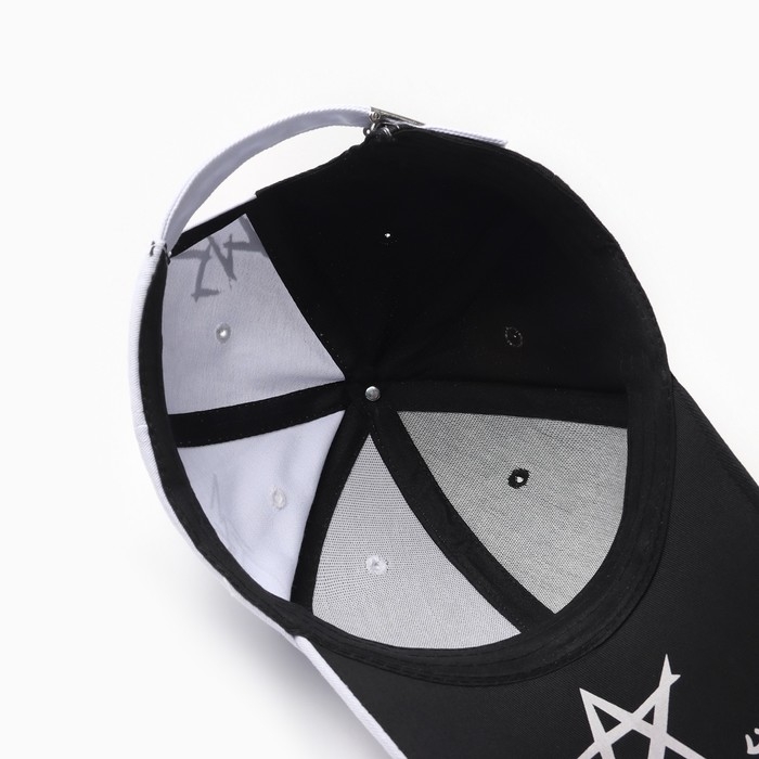 Кепка MINAKU, цвет чёрно-белый, размер 56-58 Кепка MINAKU, цвет чёрно-белый, размер 56-58