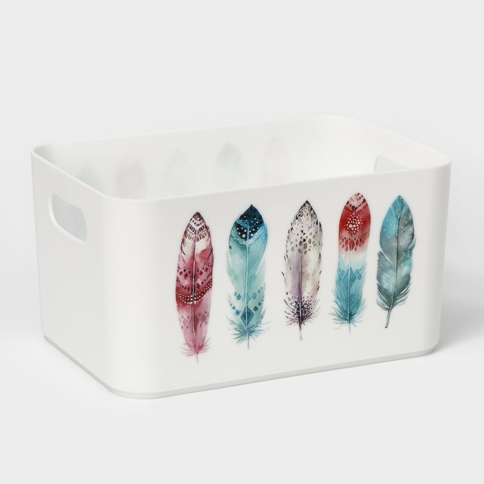 Корзина для хранения Serenity, 2,3 л, 23×15×12 см, цвет снежно-белый Корзина для хранения Serenity, 2,3 л, 23×15×12 см, цвет снежно-белый