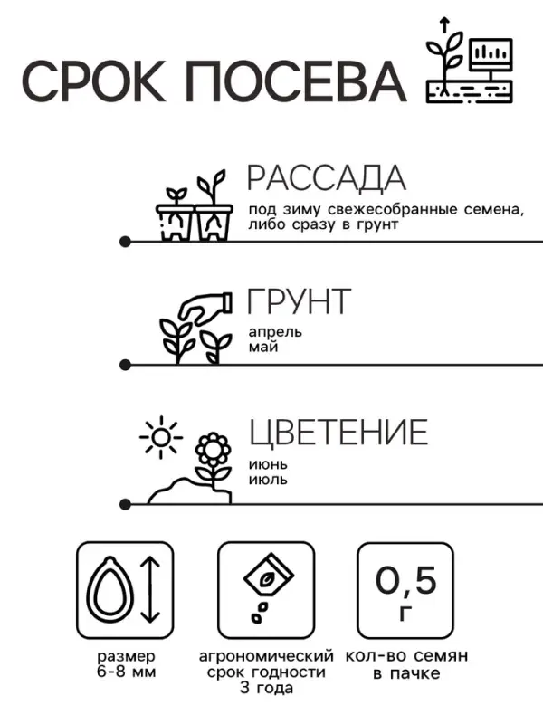 Семена Люпин  Семена Люпин "Желтое пламя", ц/п,  0,5 г