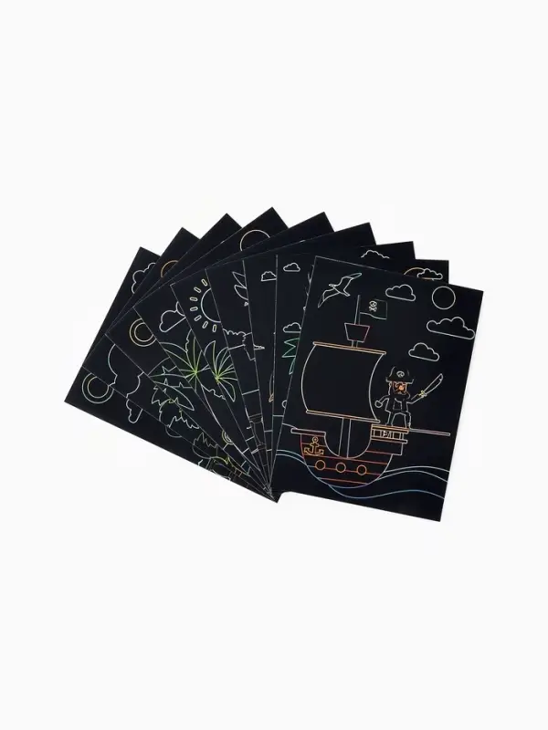 Гравюра блокнот "Пираты", 9 листов, штихель