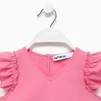 Комплект для девочки (топ, шорты) KAFTAN, р.32 (110-116 см), ярко-розовый