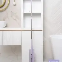 Швабра с отжимом Future Alp Duble Flip, с системой очистки, ручка 130 см, насадка 36.5 см