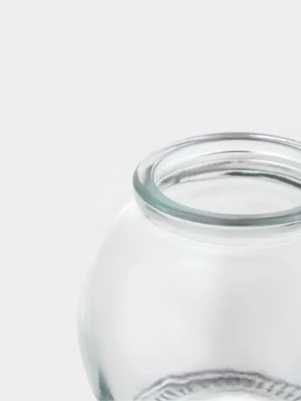 Баночка для специй Доляна &laquo;Парфе&raquo;, 120 мл, 7&times;7 см, с пробковой крышкой, стекло, прозрачная