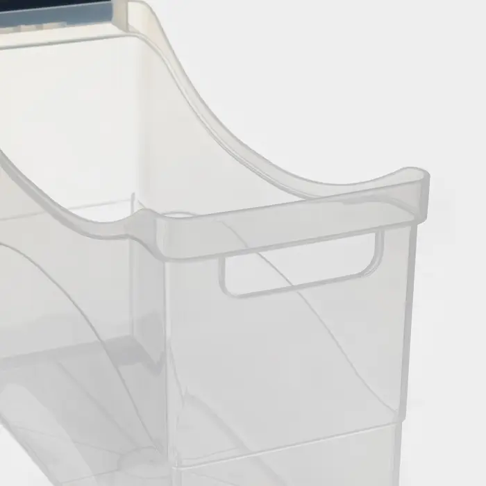 Контейнер для хранения на колёсиках, 10 л, 46.2&times;16.2&times;27.2 см, с ручкой, пластик, прозрачный