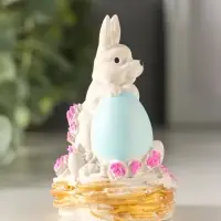 Статуэтка "Заяц с яйцом пасхальный"  8х4 см