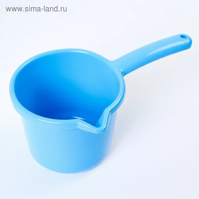 Ковш пластиковый для купания и мытья головы,банный ковшик, 1,3 л., цвет МИКС