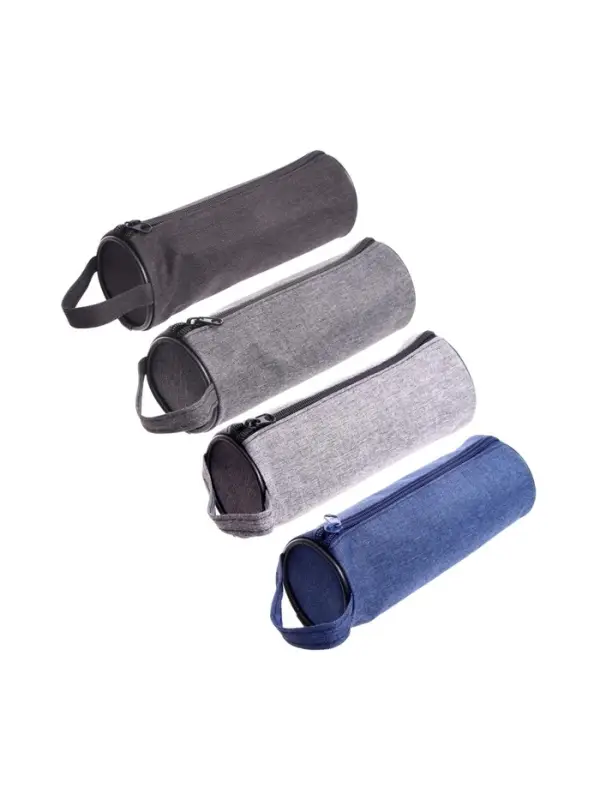 Пенал - тубус школьный на молнии Calligrata &laquo;Джинс&raquo;, МИКС