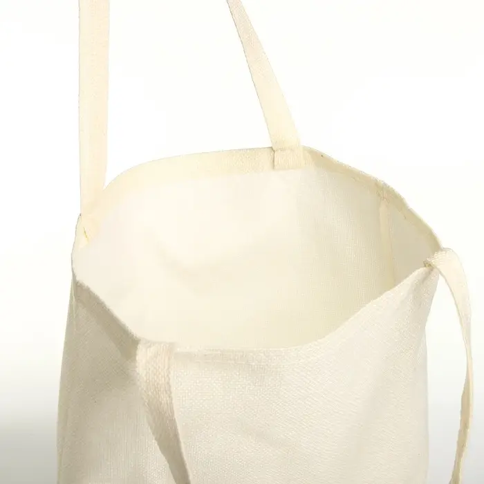 Сумка - шоппер, без застёжки, однотонная, 33&times;0.5&times;38 см, молочная