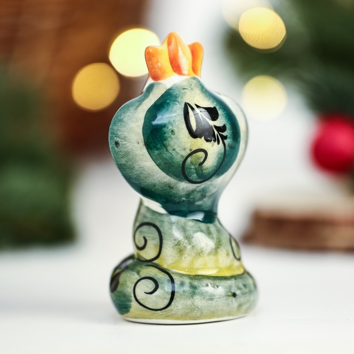 Новый год. Сувенир символ года Новый год. Сувенир символ года "Змея Тутси", гжель, цвет