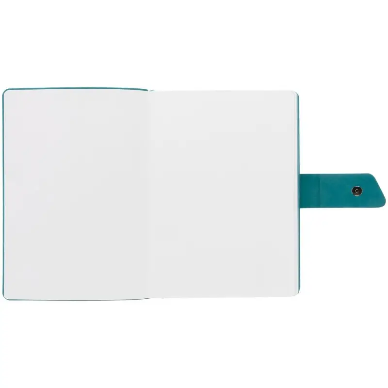 Ежедневник Boom, недатированный, черный с бирюзовым