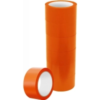Клейкая лента упаковочная 48мм х 66м 45мкм оранжевый (6 шт/уп)