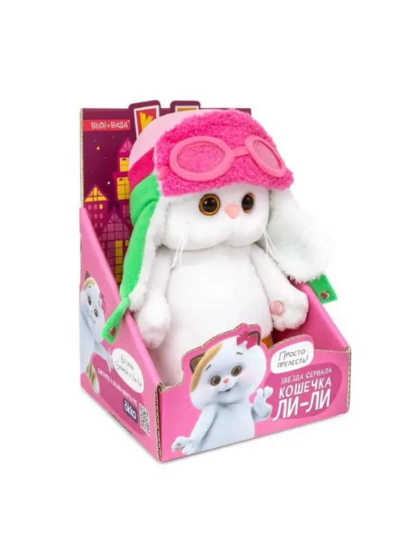 Мягкая игрушка &laquo;Кошечка Ли-Ли, авиатор&raquo;, &laquo;Мультсериал&raquo;, 18 см