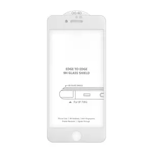 Защитное стекло для iPhone 7/8 White 6D без упаковки