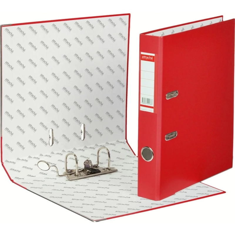 Папка-регистратор ECONOMY PLUS 50мм,крас,ПБП1,карм.ко,мет.уг