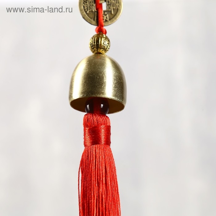 Колокольчик металл  Колокольчик металл "5 монет" 1 колокол d=2,5 см 35х4,7х2,5 см