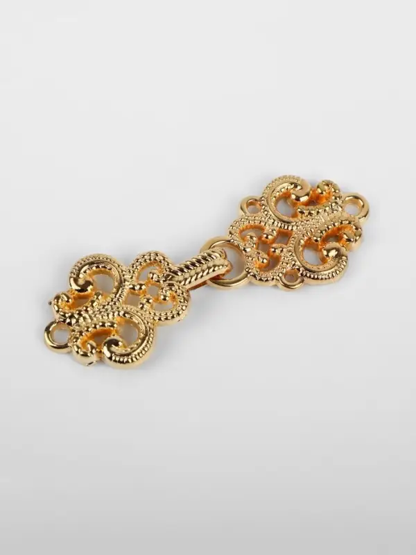Декоративная застёжка, 4.5&times;1.5 см, цвет золотой